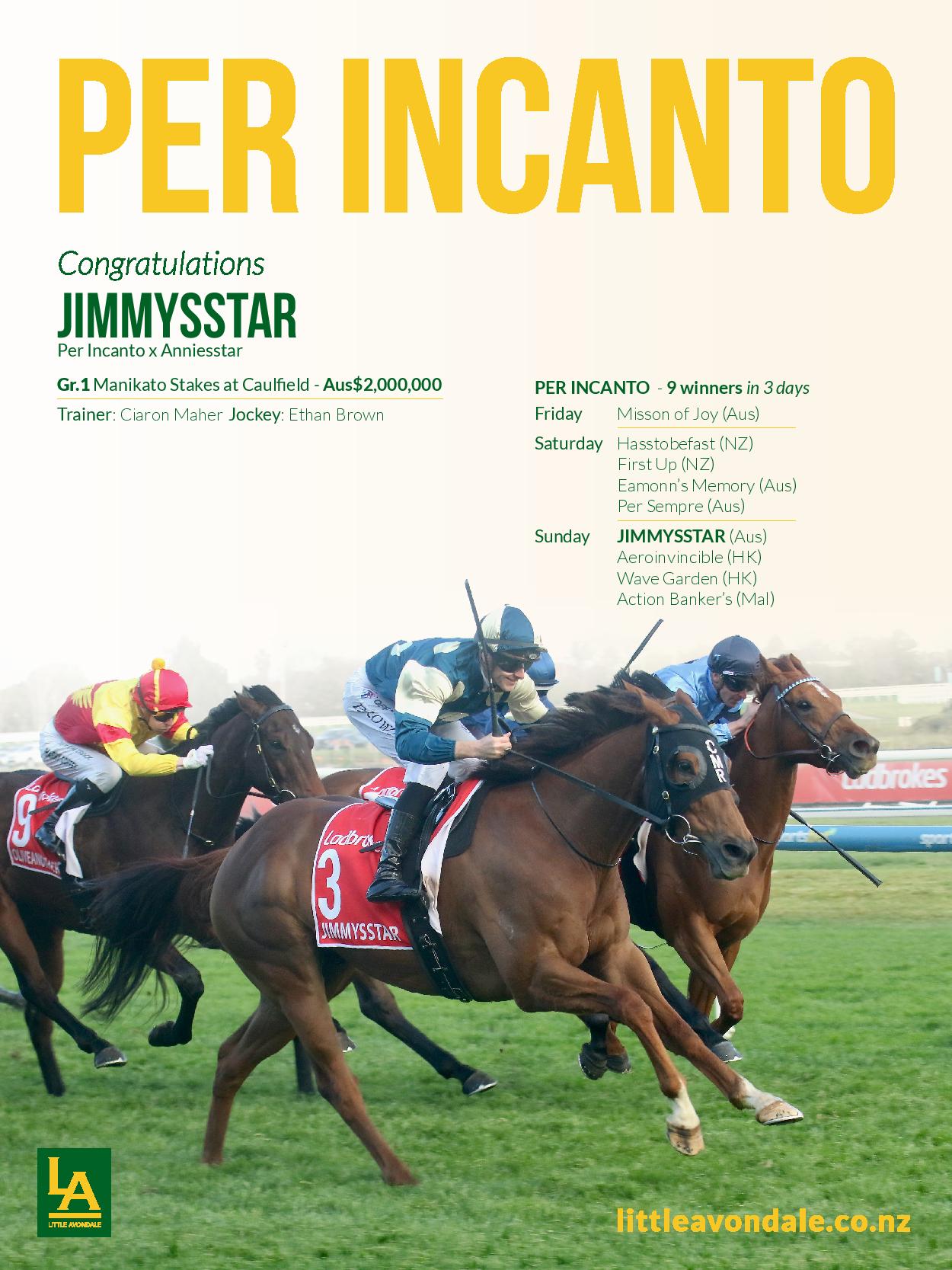 Congratulations Jimmy Owners Bulletin